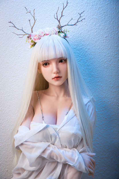 162cm B-Cup Silicone Realistic Sweet White Hair Sex Doll - Helyria for Sale | DollsLover Official Store | Qita Doll