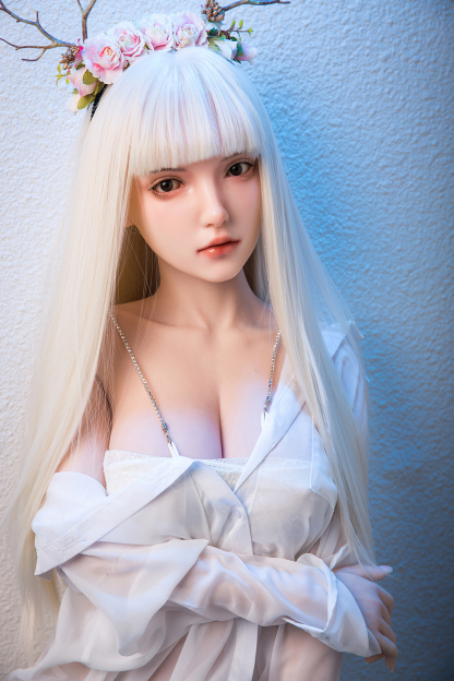 162cm B-Cup Silicone Realistic Sweet White Hair Sex Doll - Helyria for Sale | DollsLover Official Store | Qita Doll