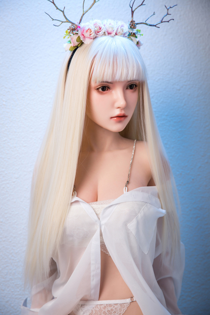 162cm B-Cup Silicone Realistic Sweet White Hair Sex Doll - Helyria for Sale | DollsLover Official Store | Qita Doll