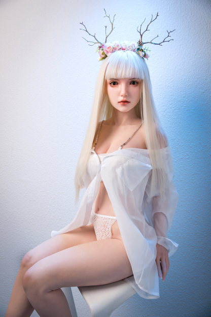 162cm B-Cup Silicone Realistic Sweet White Hair Sex Doll - Helyria for Sale | DollsLover Official Store | Qita Doll