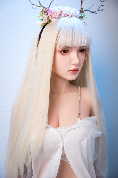 162cm B-Cup Silicone Realistic Sweet White Hair Sex Doll - Helyria for Sale | DollsLover Official Store | Qita Doll