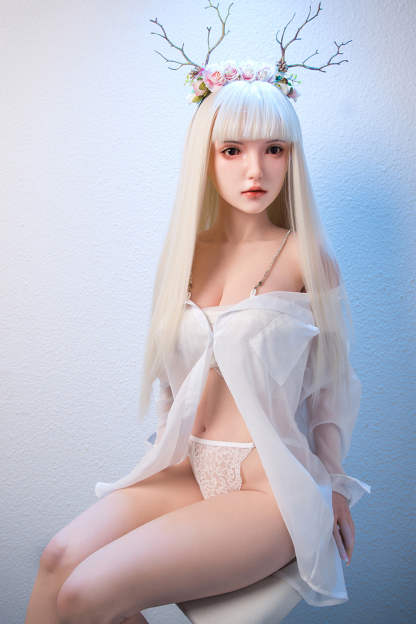 162cm B-Cup Silicone Realistic Sweet White Hair Sex Doll - Helyria for Sale | DollsLover Official Store | Qita Doll