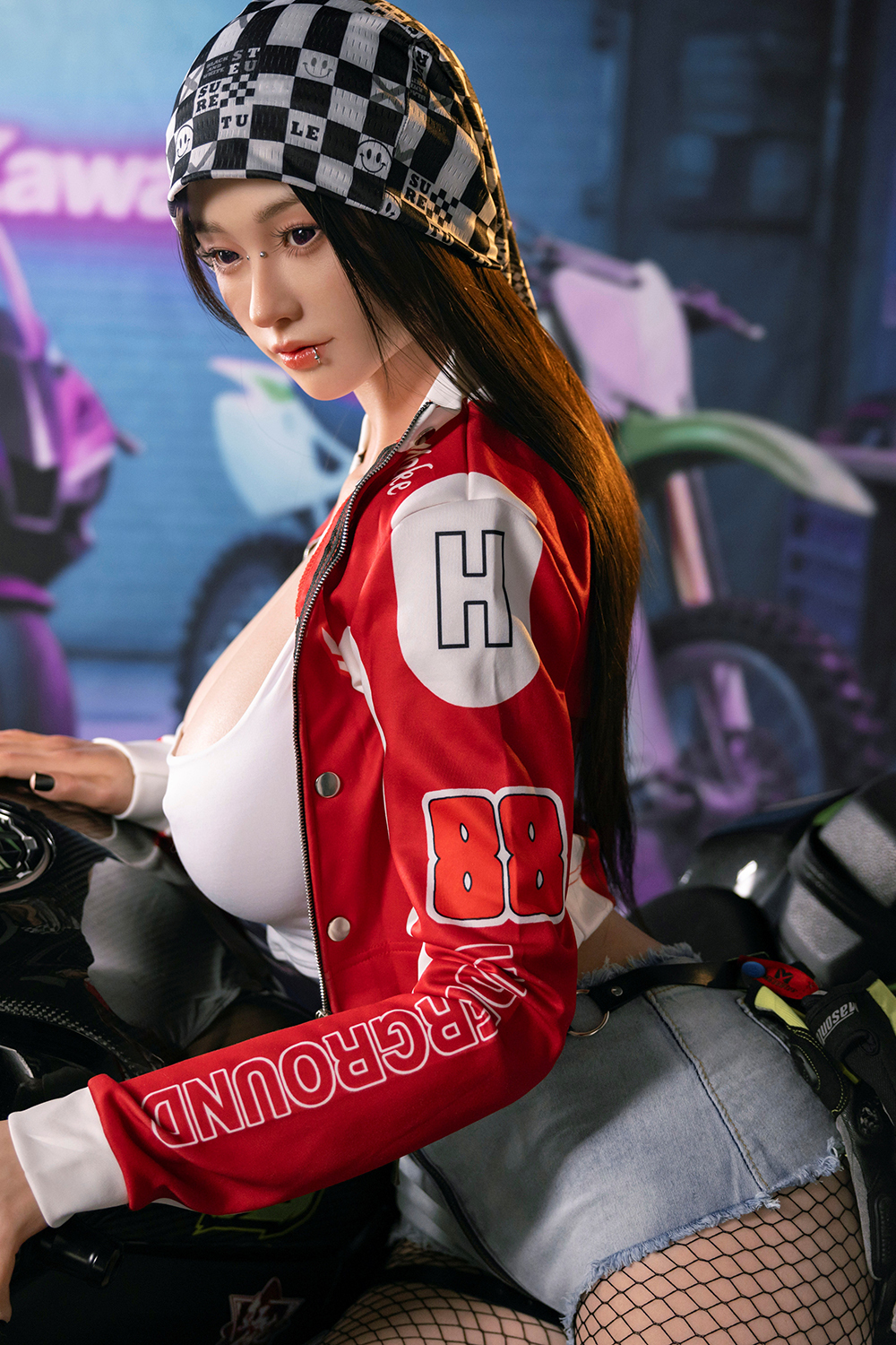 170cm G-Cup Silicone Sex Doll - Drelitha Tall G-Cup Silicone Doll – Asian Moto Style Babe