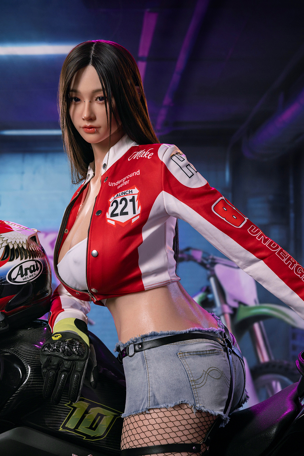 170cm G-Cup Silicone Sex Doll - Drelitha Tall G-Cup Silicone Doll – Asian Moto Style Babe