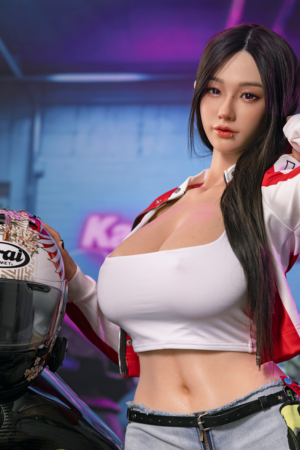 170cm G-Cup Silicone Sex Doll - Drelitha Tall G-Cup Silicone Doll – Asian Moto Style Babe