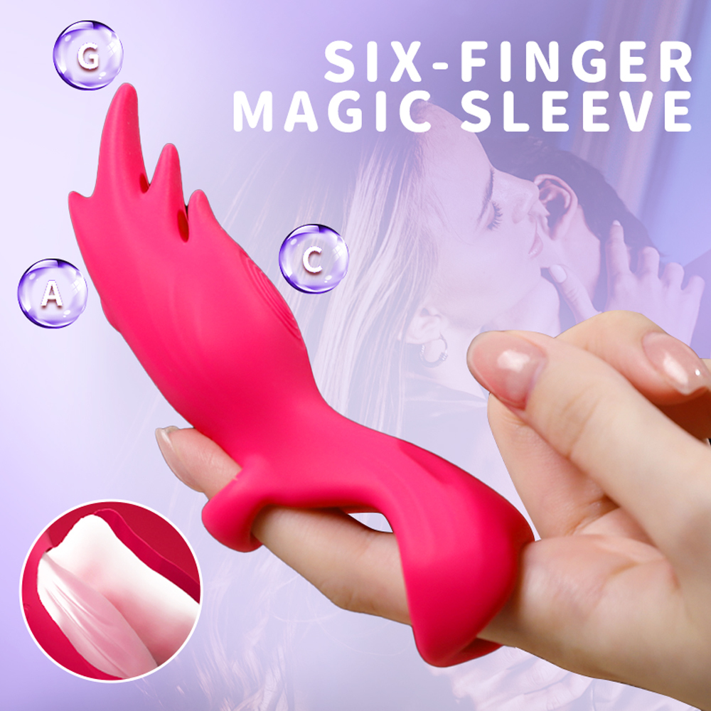 Six-Finger Magic Condom Sex Vibrator