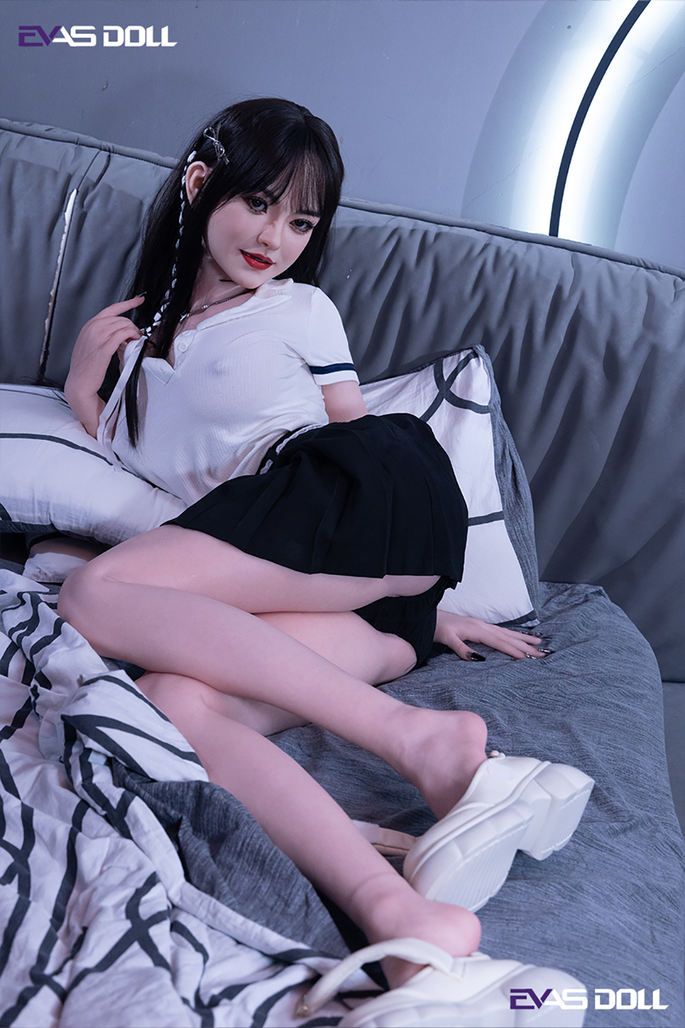 157cm E-Cup Silicone Sex Doll - Mylene Customizable Silicone Sex Doll with Natural Muscle Tone Look