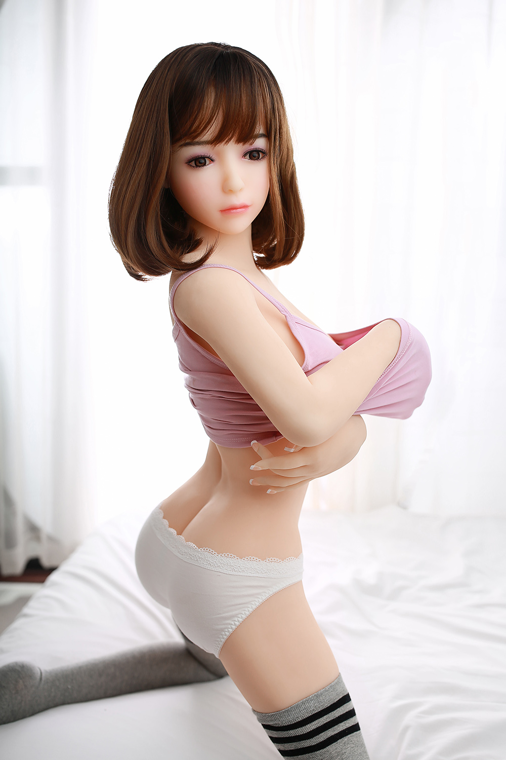 150cm F-Cup TPE Sex Doll - Xylene Petite TPE Sex Doll with Delicate Details & High Realism