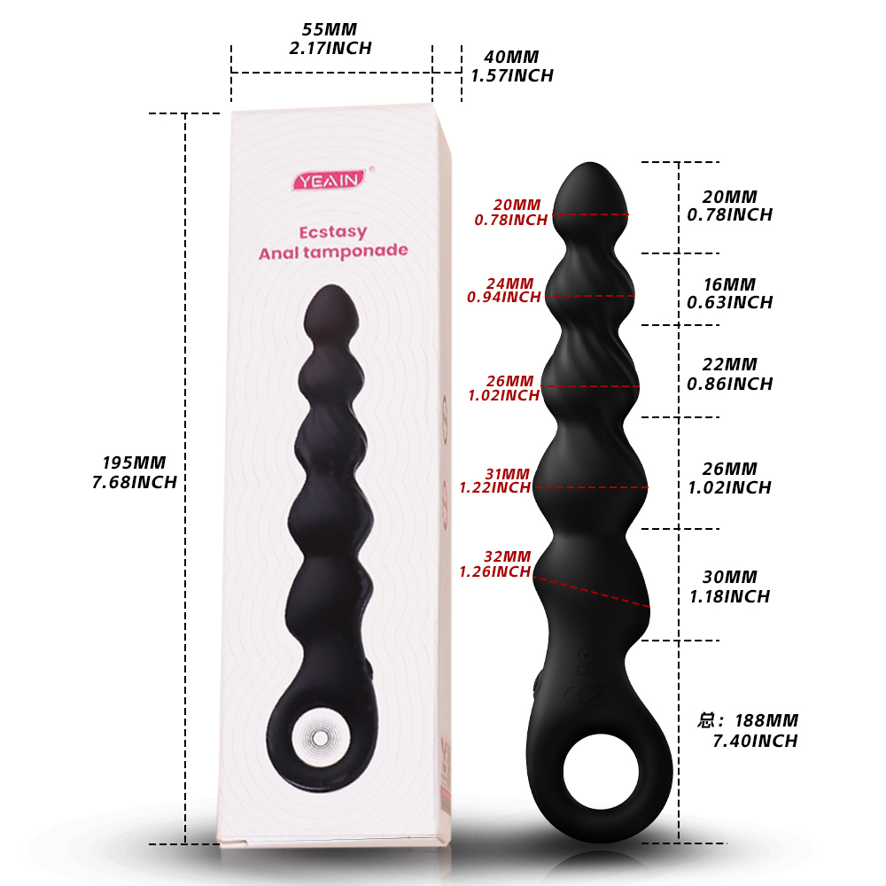 Ecstasy Beads Anal Plug Pull Beads