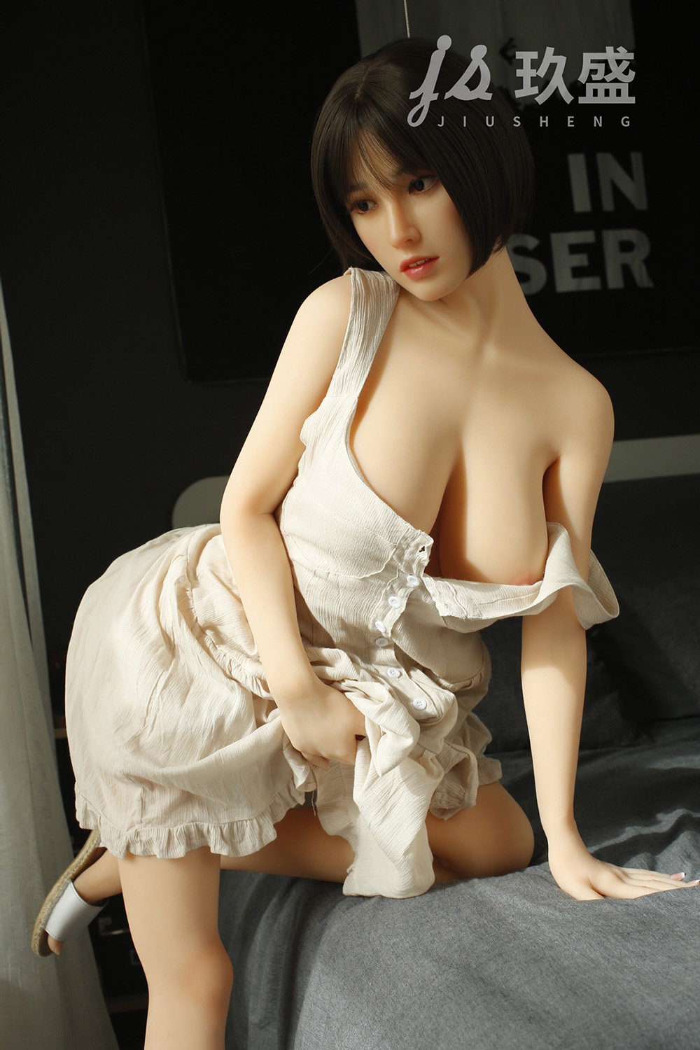 150cm D-Cup Silicone Head TPE Body Sex Doll - Thariella