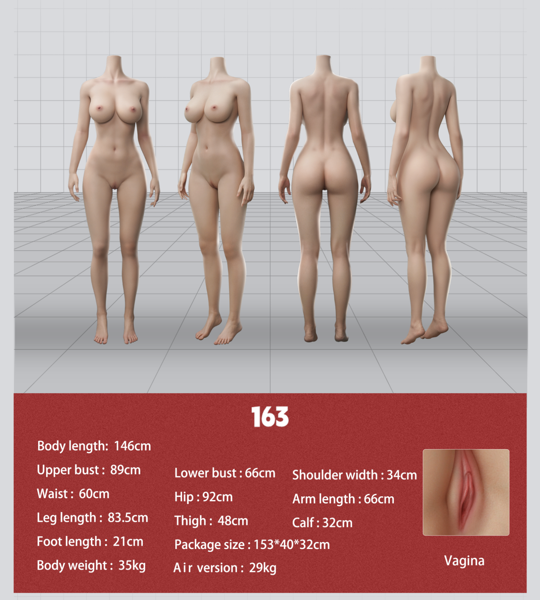 163cm F-Cup Silicone Sex Doll – Felisya | Stunning Full F-Cup, Real Feel, True-to-Life Features