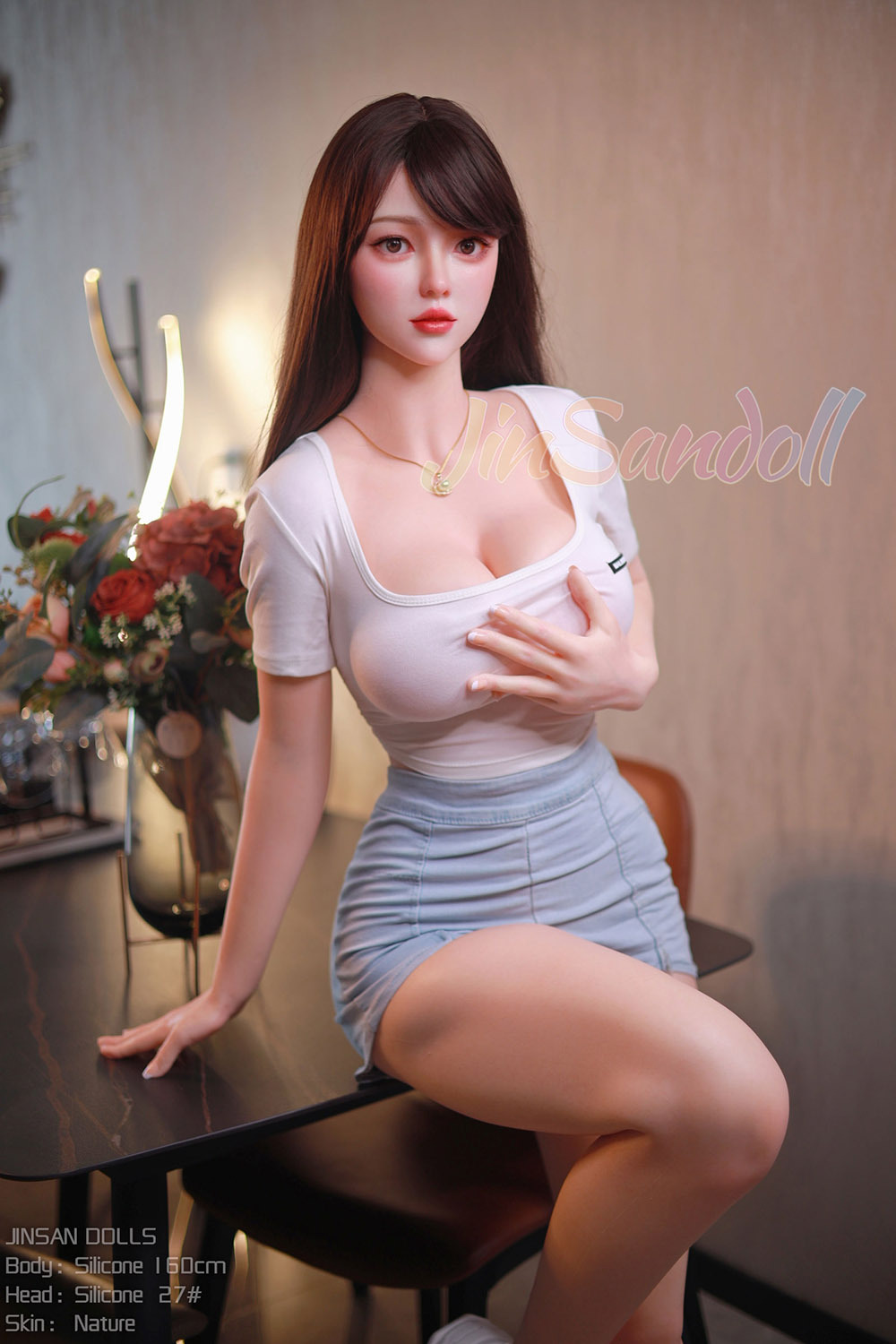 160cm/5.3ft E-Cup Silicone Sex Doll - Odelia