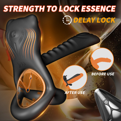 Semen Locking Vibration Ring-DollsLover Official Store