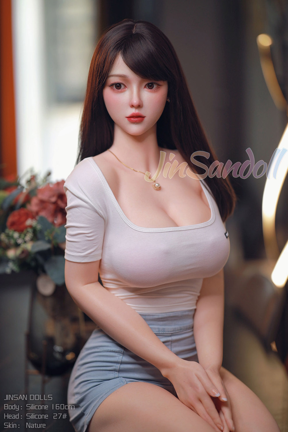 160cm/5.3ft E-Cup Silicone Sex Doll - Odelia