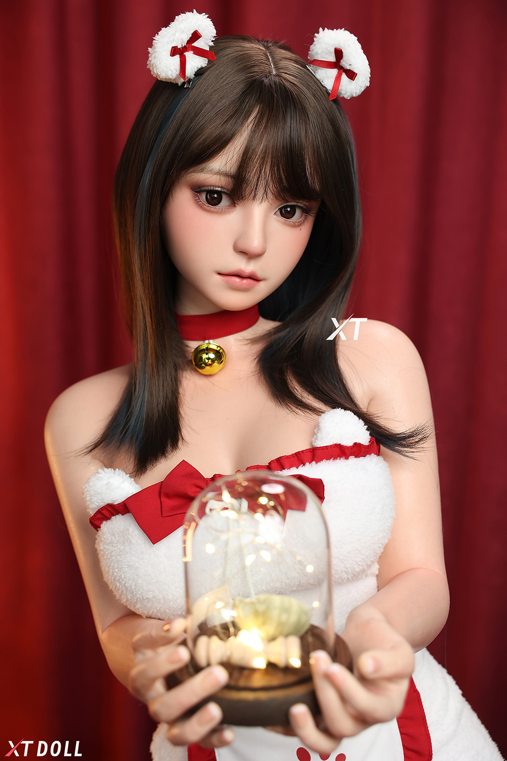 157cm D-Cup Silicone Sex Doll - Drielle Santa's Sweetheart – D-Cup Silicone Doll with Xmas Charm