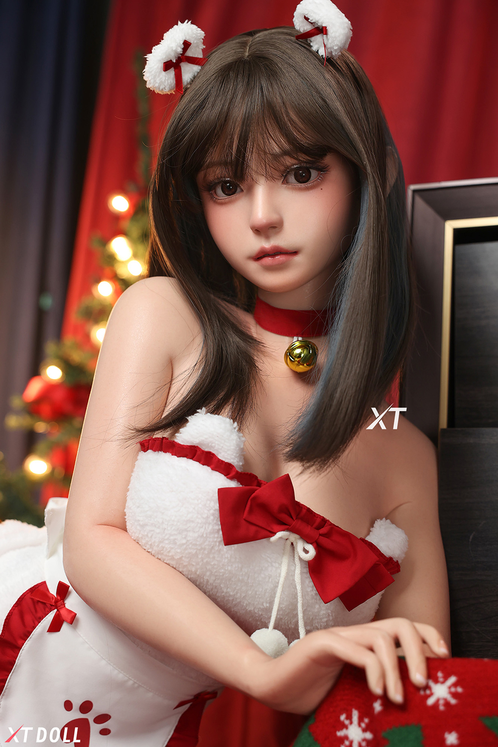 157cm D-Cup Silicone Sex Doll - Drielle Santa's Sweetheart – D-Cup Silicone Doll with Xmas Charm