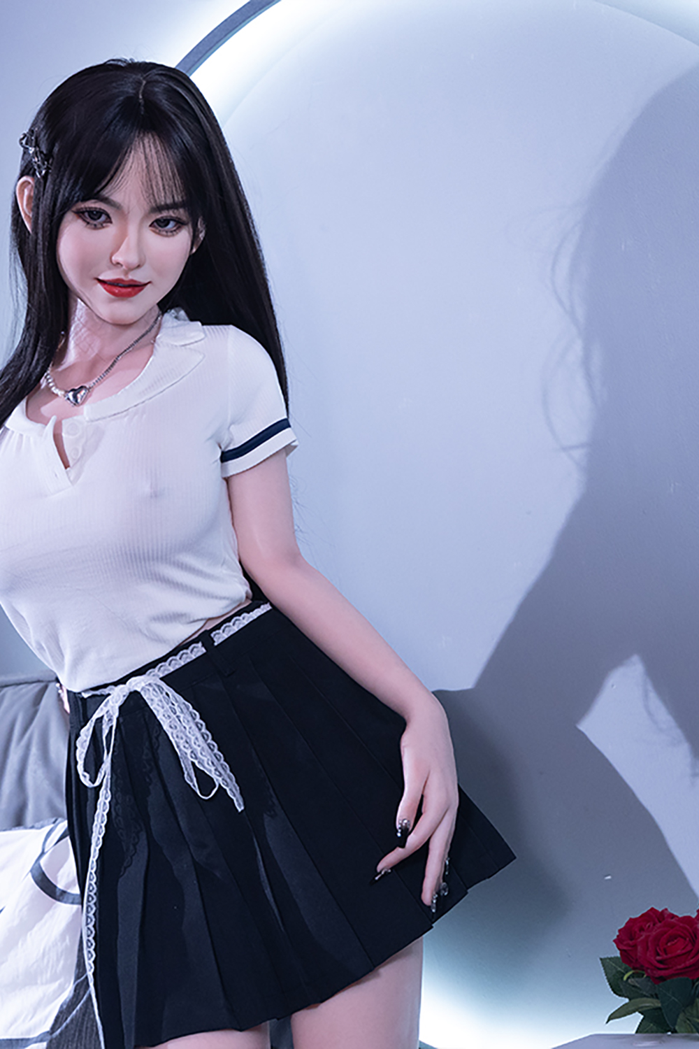 157cm E-Cup Silicone Sex Doll - Mylene Customizable Silicone Sex Doll with Natural Muscle Tone Look