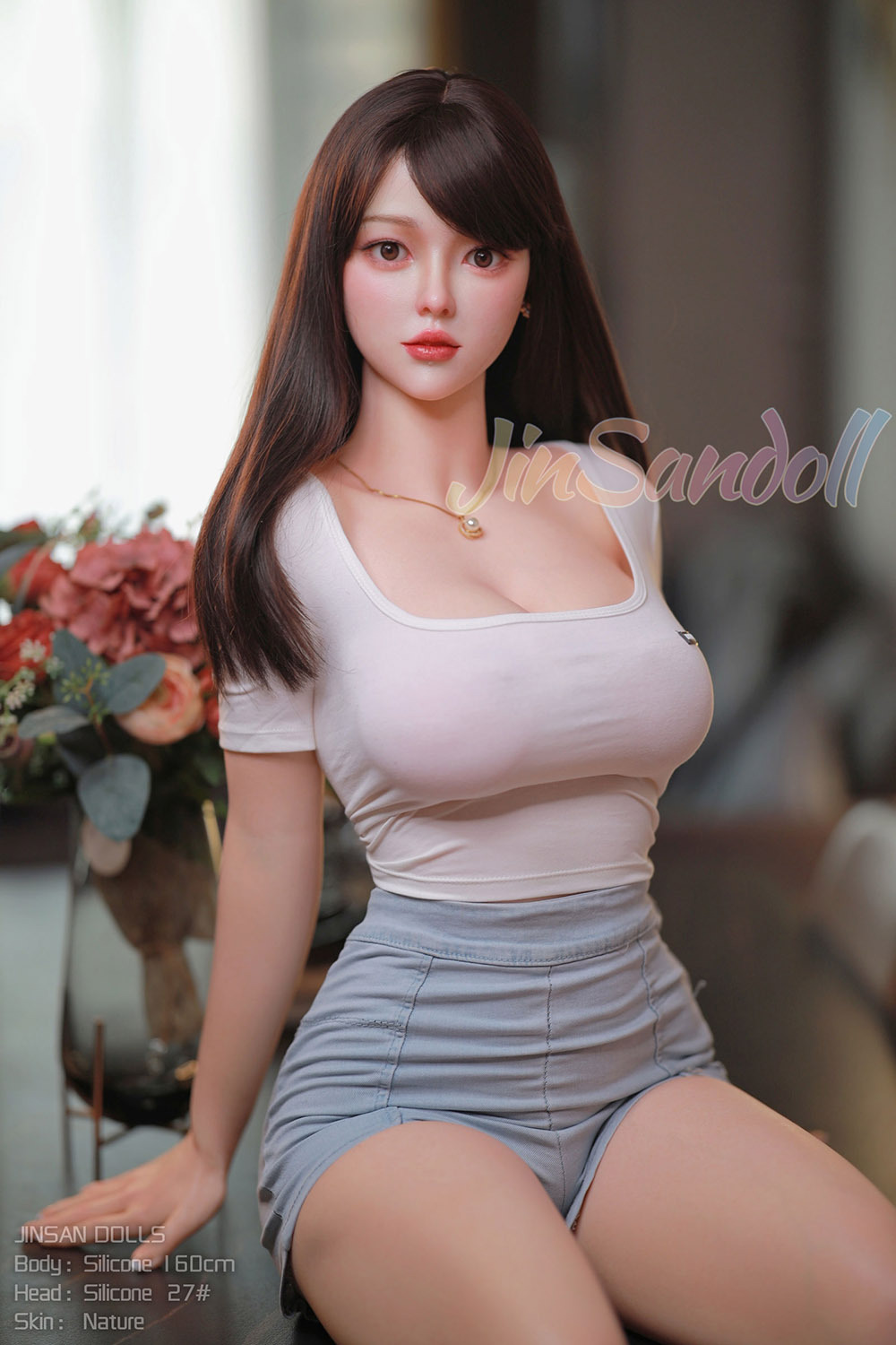 160cm/5.3ft E-Cup Silicone Sex Doll - Odelia