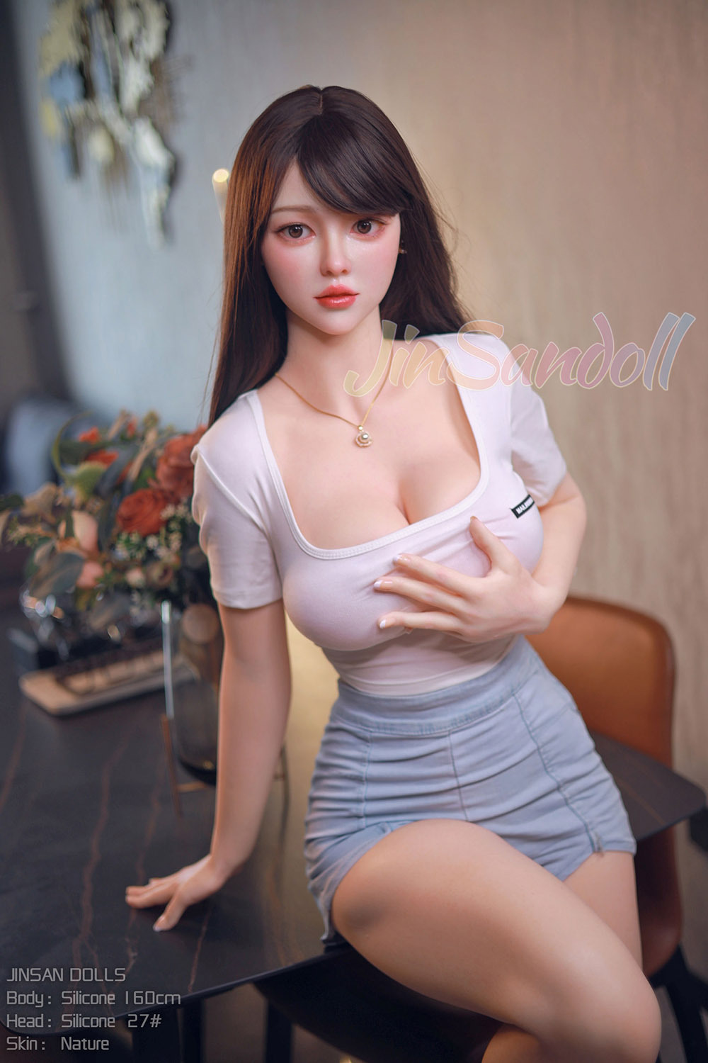 160cm/5.3ft E-Cup Silicone Sex Doll - Odelia