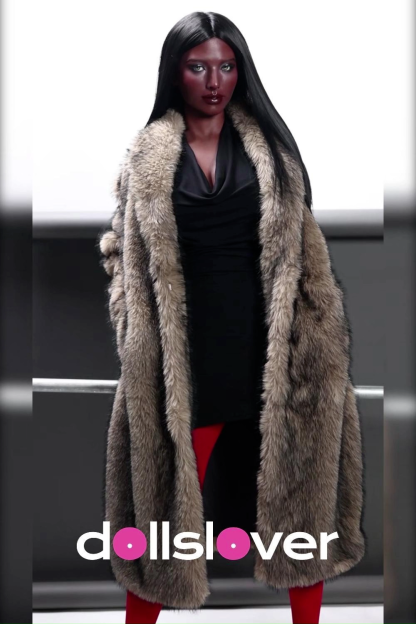 166cm E-Cup Silicone Sex Doll - Florvyn Premium Silicone Sex Doll 166cm – Busty E-Cup Mature Dark Skin Beauty with Realistic Body