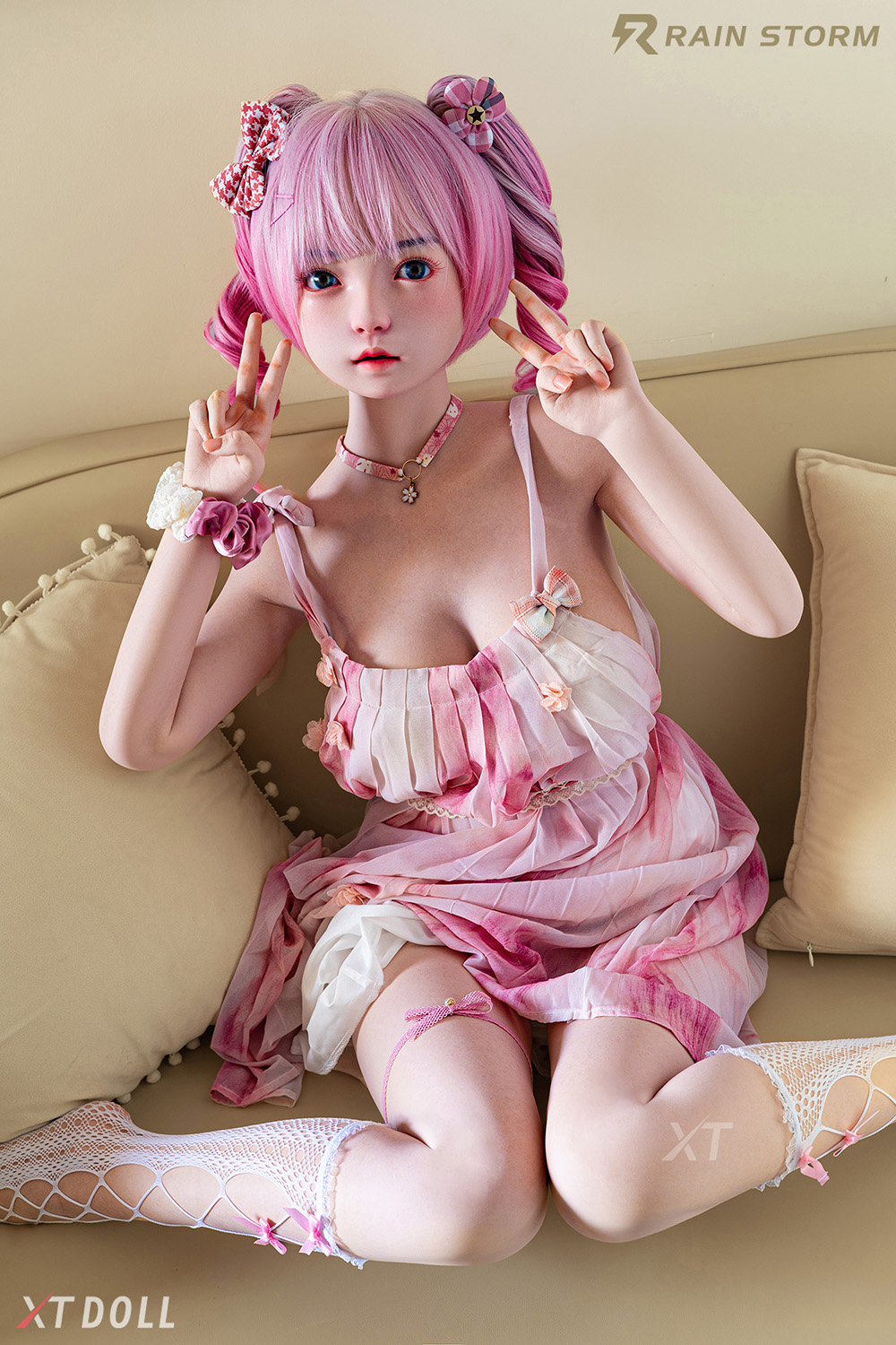 150cm C-Cup Silicone Sex Doll - Jessavine Silicone Realistic Doll with Fine Wrinkle & Pore Details