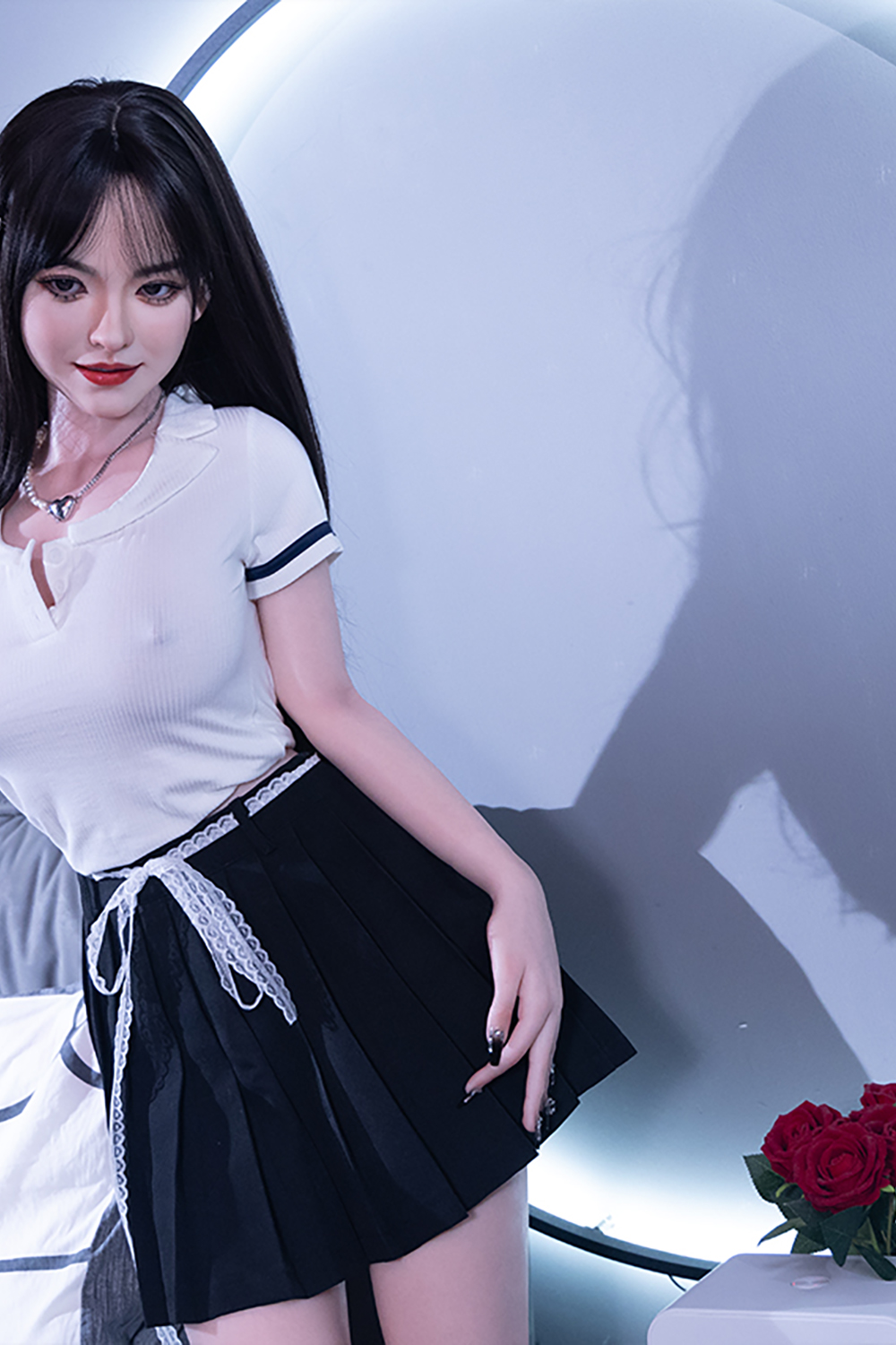 157cm E-Cup Silicone Sex Doll - Mylene Customizable Silicone Sex Doll with Natural Muscle Tone Look