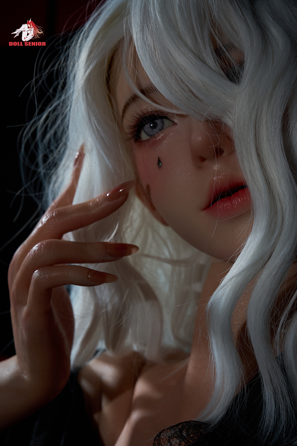 170cm G-Cup Silicone Sex Doll - Teresa Hood | White-Haired Witch Cosplay, Enchanting Silicone Realism