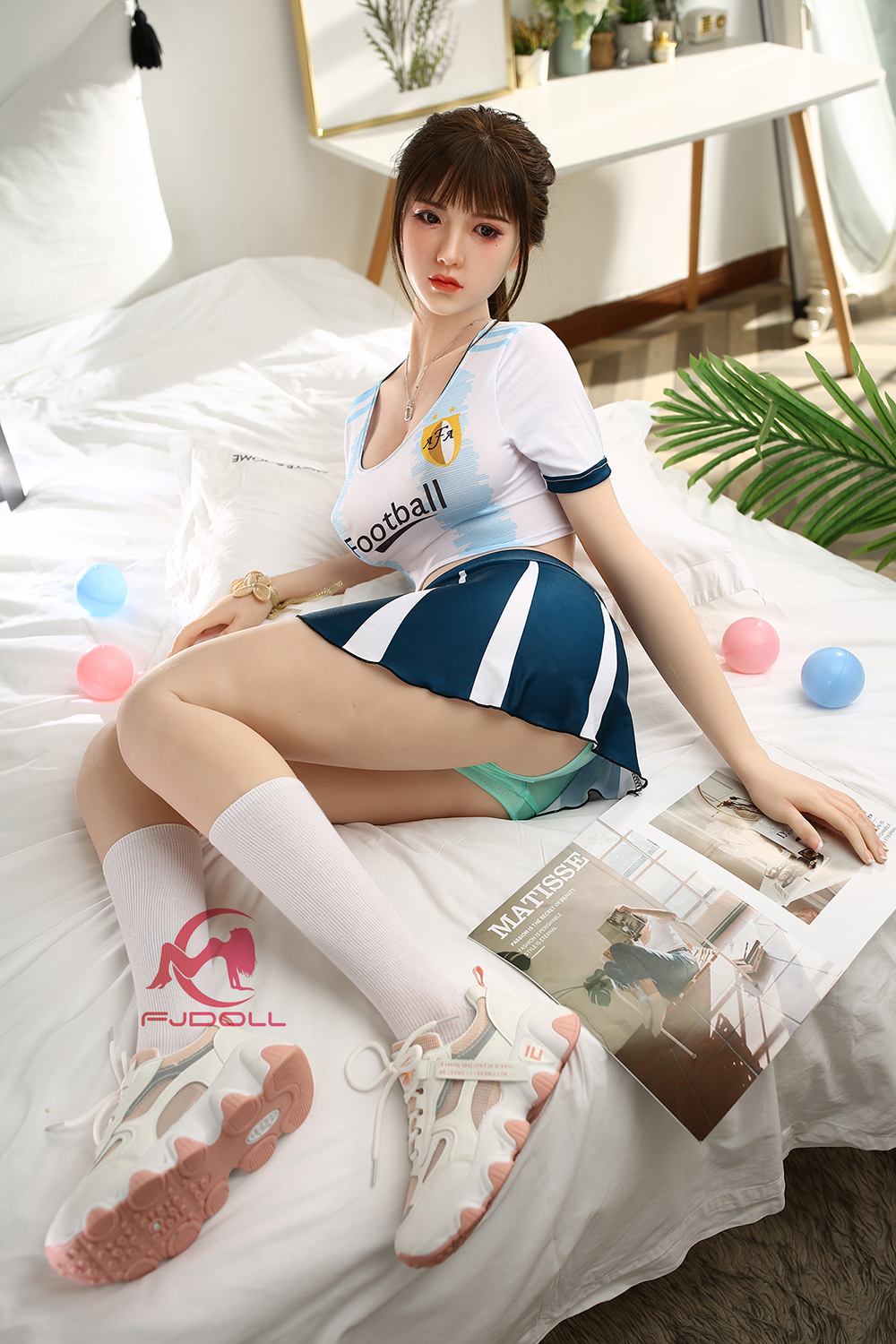 168cm E-Cup Silicone Sex Doll - Emantra | Football Girl Cosplay, Stunning Curves, Realistic Touch