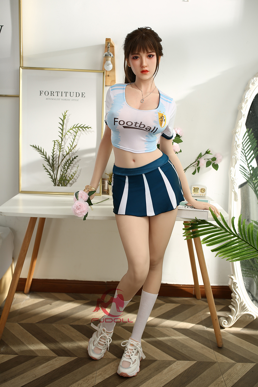 168cm E-Cup Silicone Sex Doll - Emantra | Football Girl Cosplay, Stunning Curves, Realistic Touch