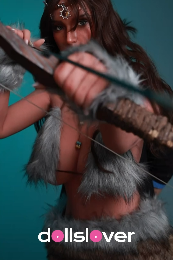 165cm/5ft5 F-Cup Silicone Head Sex Doll – Saphira | Primitive Tribal Style, F-Cup, Real Feel