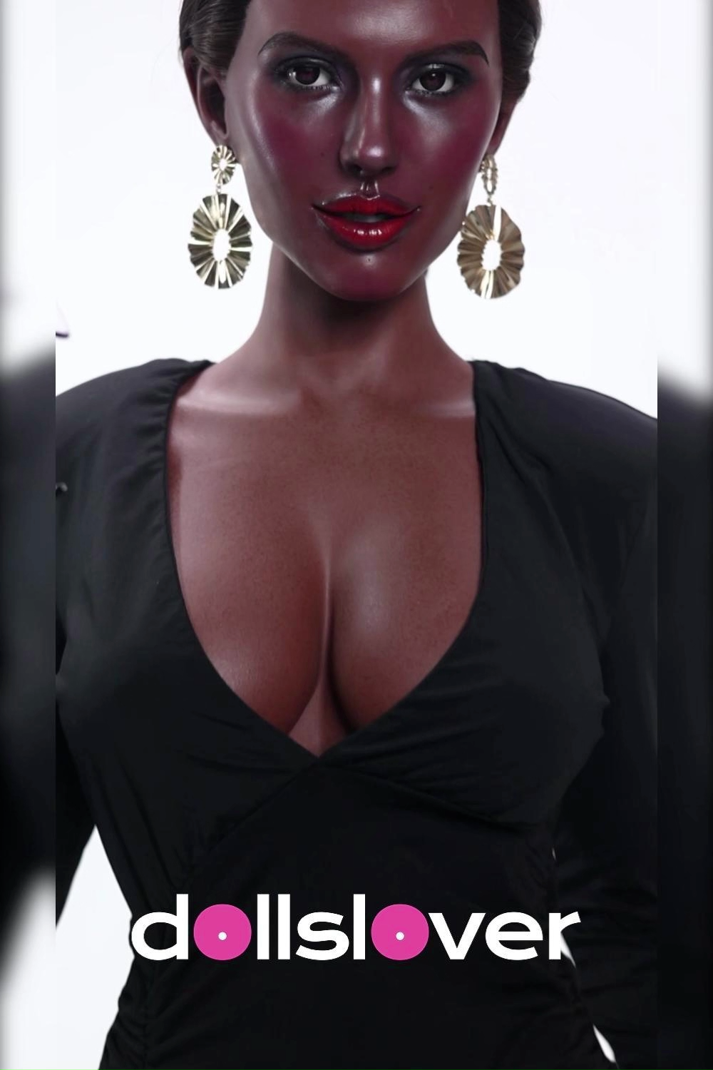 166cm E-Cup Silicone Sex Doll - Galythea Luxury Life Size Silicone Sex Doll – 166cm Busty E-Cup Ebony Beauty with Realistic Skin