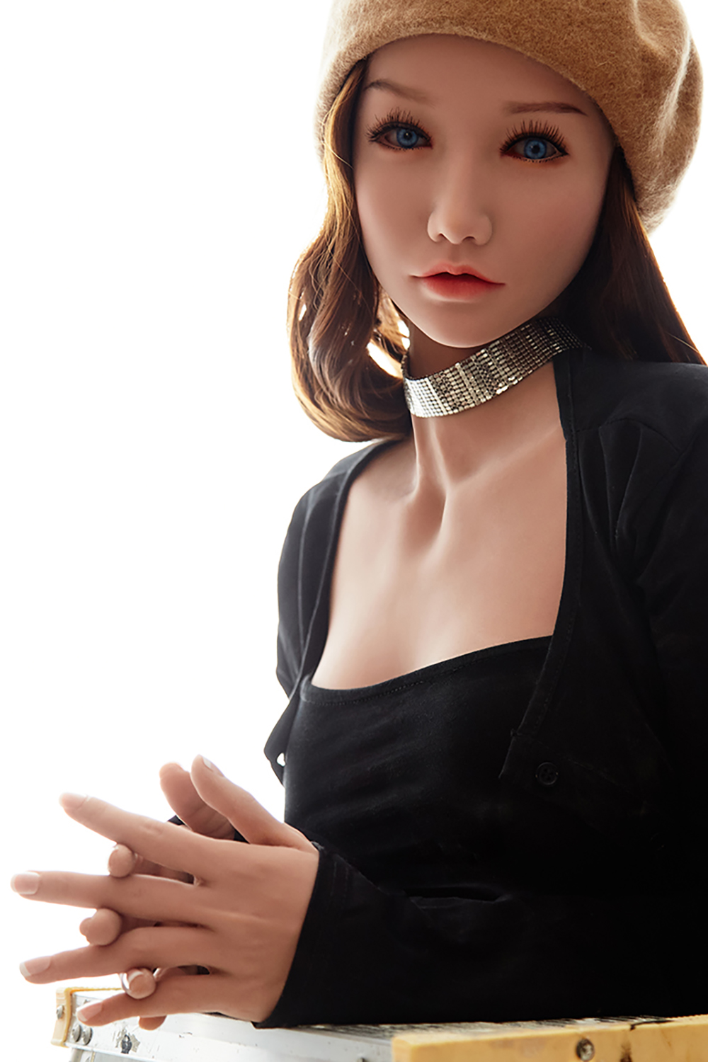 158cm C-Cup Silicone Head Sex Doll - Novalina Best of Both Worlds: Silicone Realism & TPE Affordability