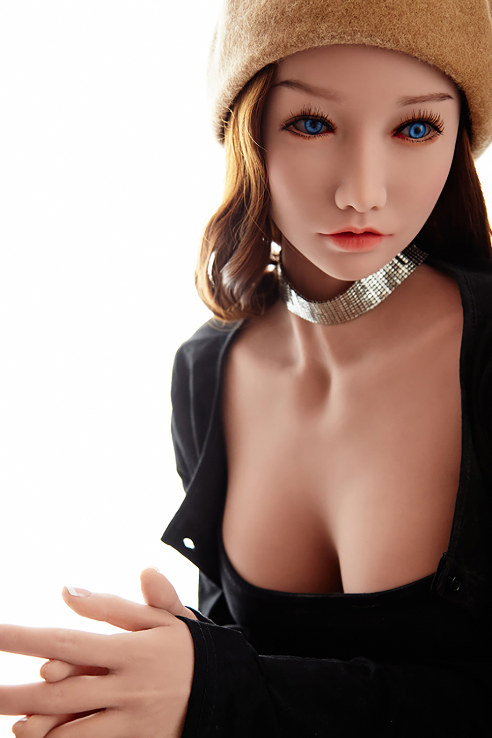 158cm C-Cup Silicone Head Sex Doll - Novalina Best of Both Worlds: Silicone Realism & TPE Affordability