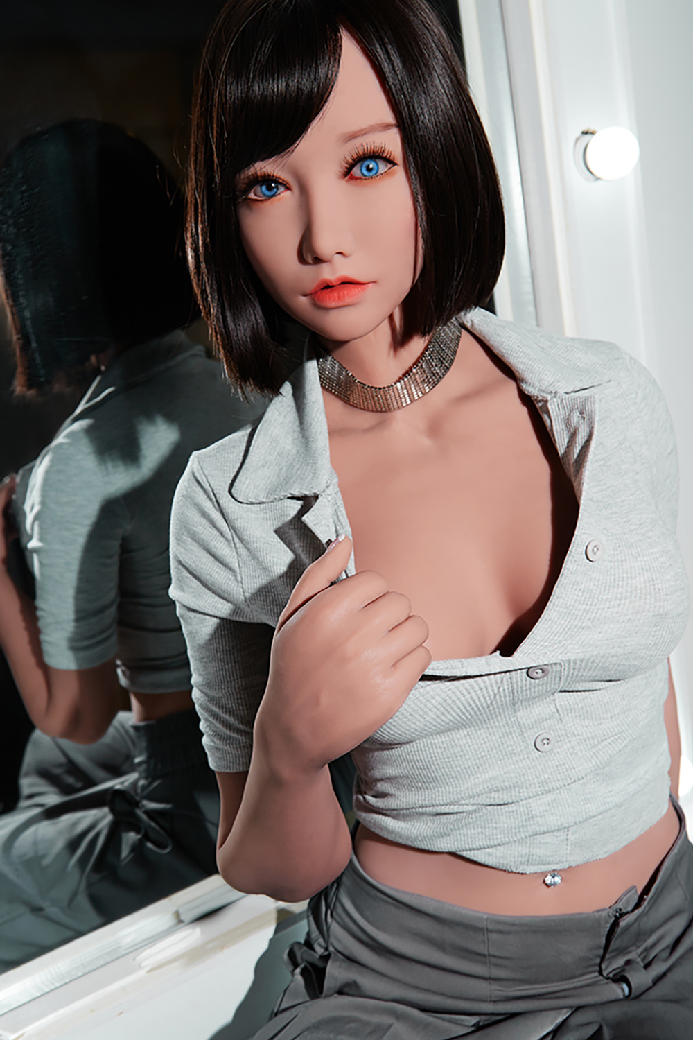 158cm C-Cup Silicone Head Sex Doll - Xyphara Perfect for Photographers & Artful Portraits