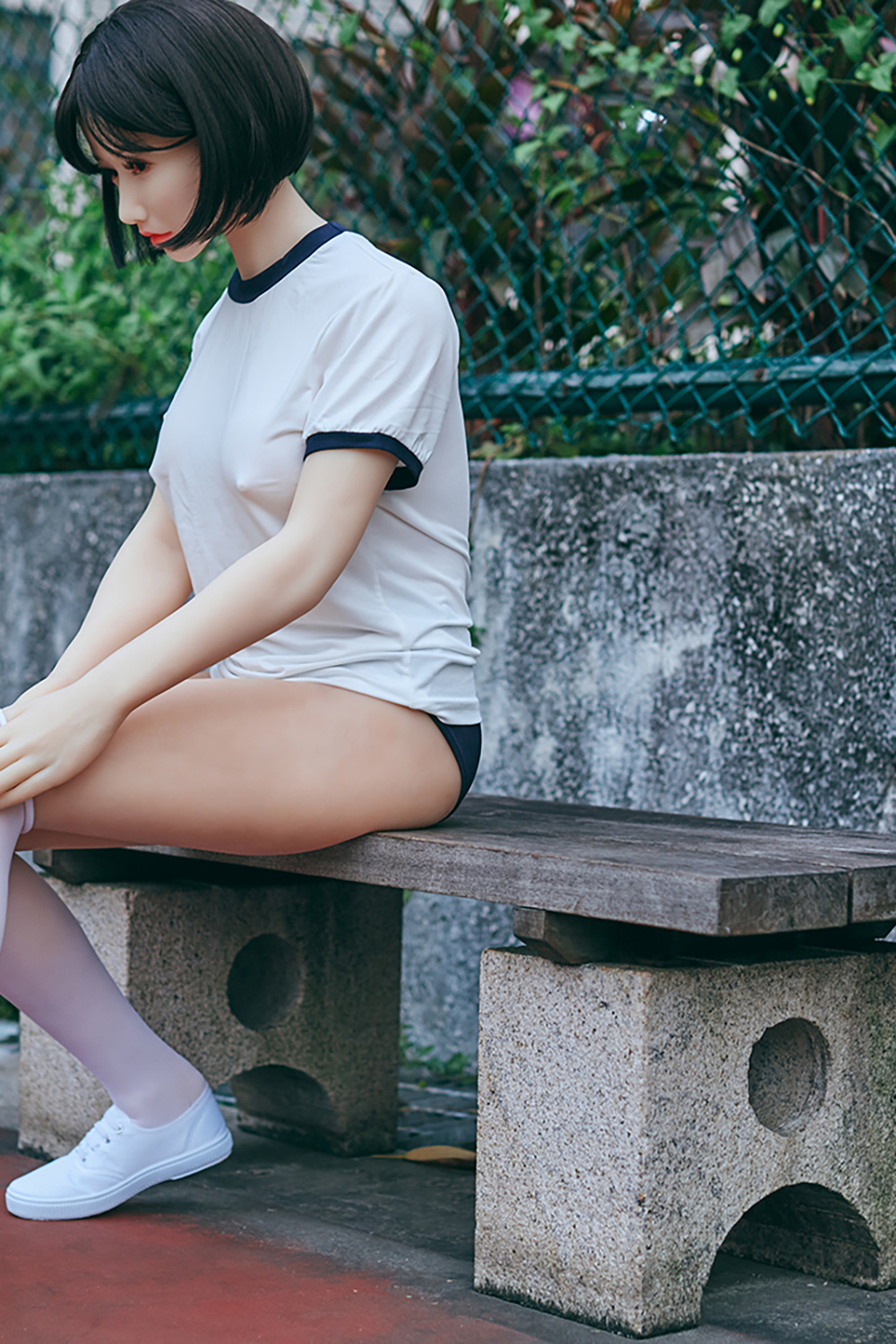 158cm C-Cup Silicone Head Sex Doll - Hiyumi Japanese High School Fantasy with Silicone Face Realism