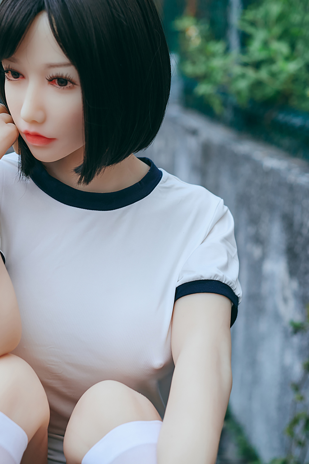 158cm C-Cup Silicone Head Sex Doll - Hiyumi Japanese High School Fantasy with Silicone Face Realism