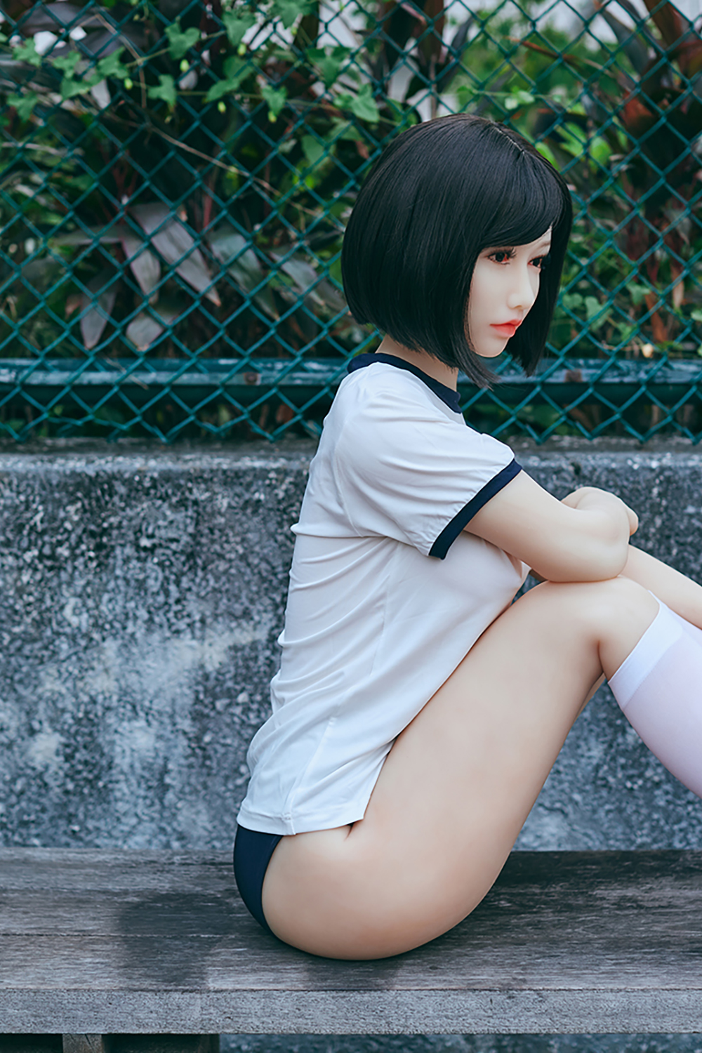 158cm C-Cup Silicone Head Sex Doll - Hiyumi Japanese High School Fantasy with Silicone Face Realism