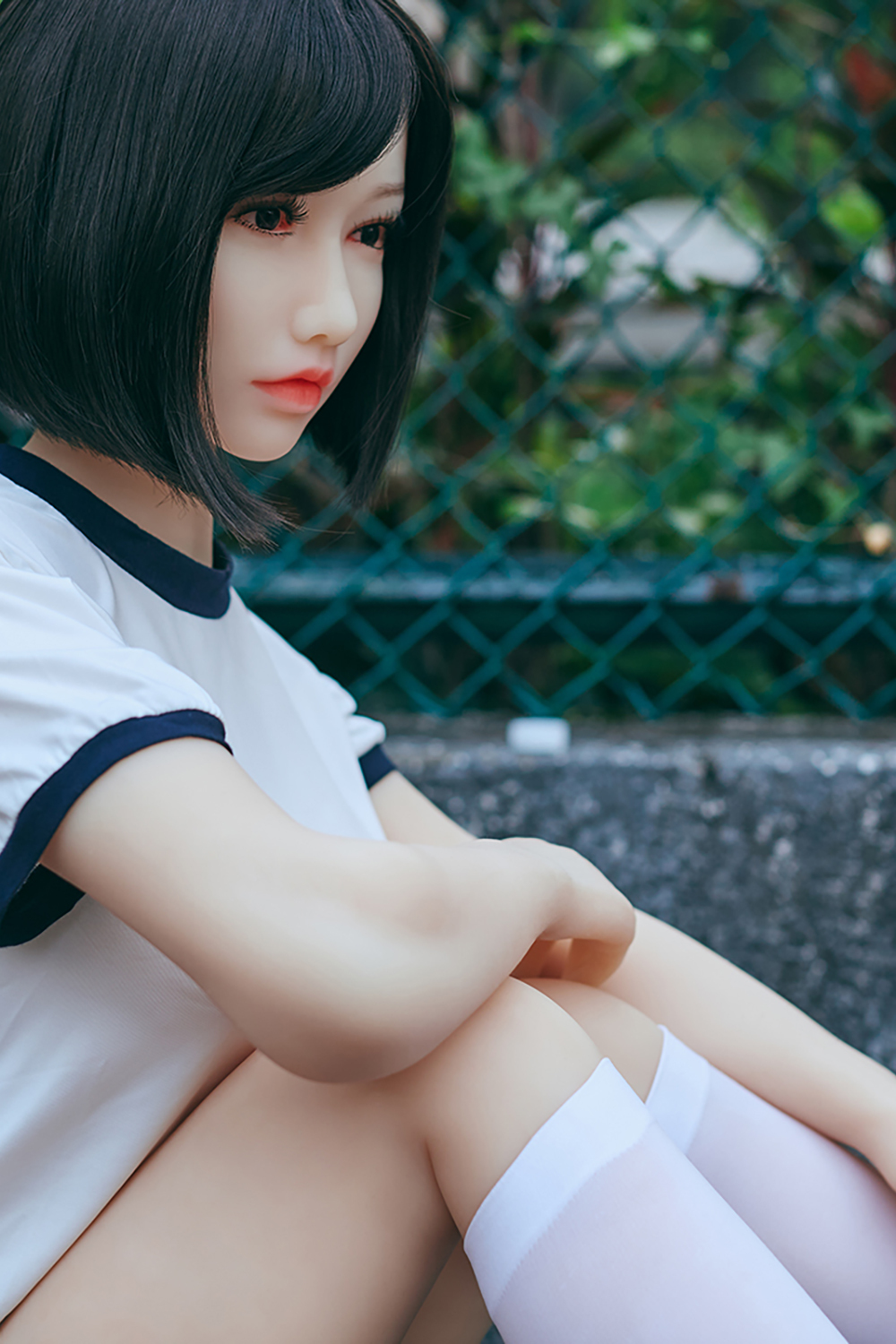 158cm C-Cup Silicone Head Sex Doll - Hiyumi Japanese High School Fantasy with Silicone Face Realism