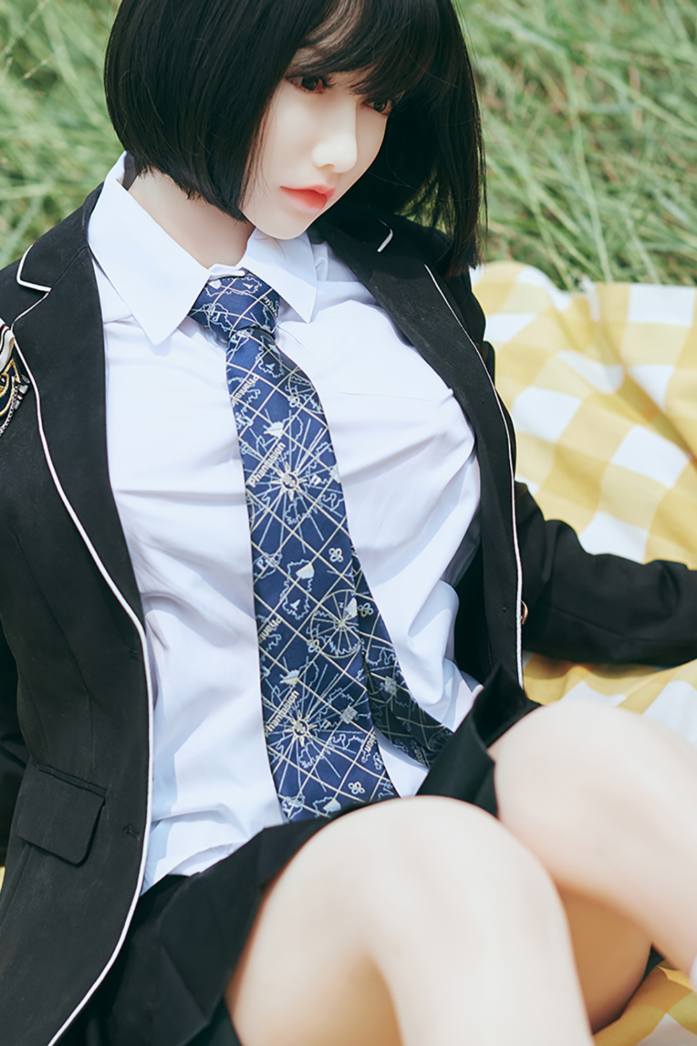 158cm C-Cup Silicone Head Sex Doll - Sayuria Silicone Head Beauty with Classic Japanese School Outfit