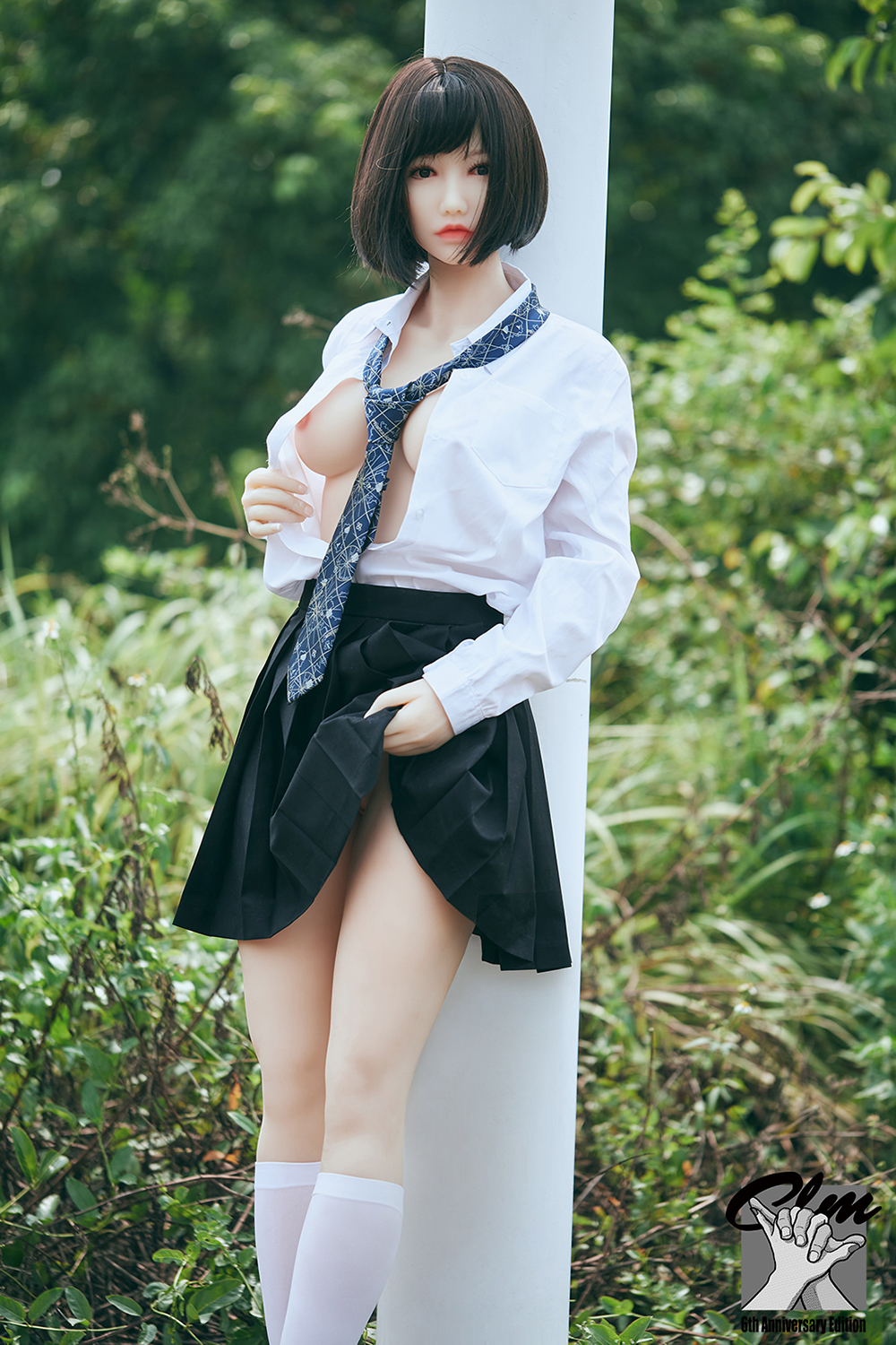 158cm C-Cup Silicone Head Sex Doll - Sayuria Silicone Head Beauty with Classic Japanese School Outfit