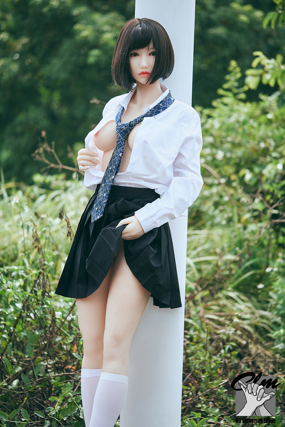 158cm C-Cup Silicone Head Sex Doll - Sayuria Silicone Head Beauty with Classic Japanese School Outfit