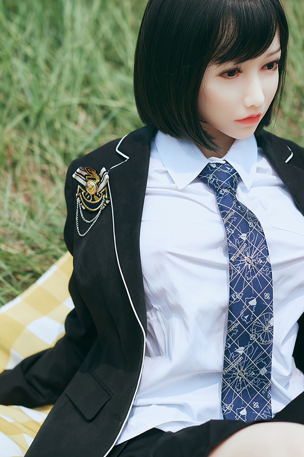 158cm C-Cup Silicone Head Sex Doll - Sayuria Silicone Head Beauty with Classic Japanese School Outfit