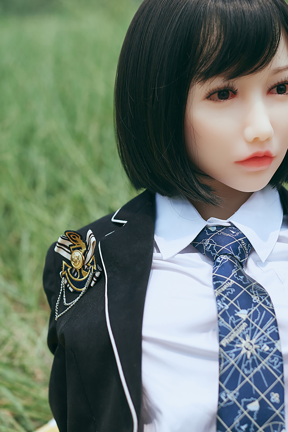158cm C-Cup Silicone Head Sex Doll - Sayuria Silicone Head Beauty with Classic Japanese School Outfit