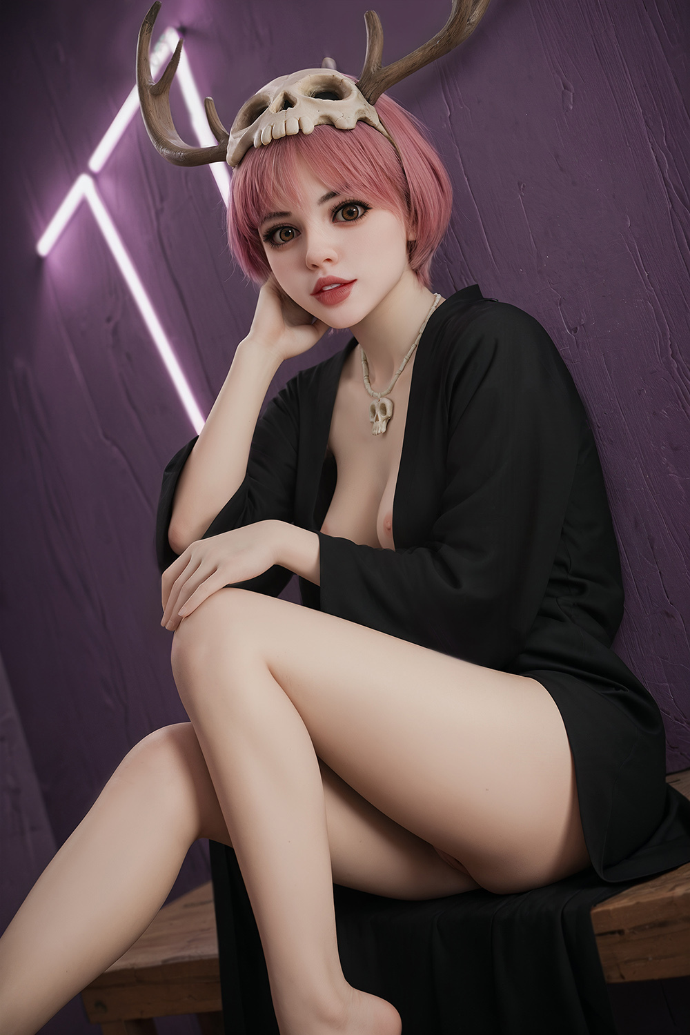 150cm B-Cup TPE Sex Doll - Sylvette Full TPE Sex Doll with Realistic Breasts & Slim Waist