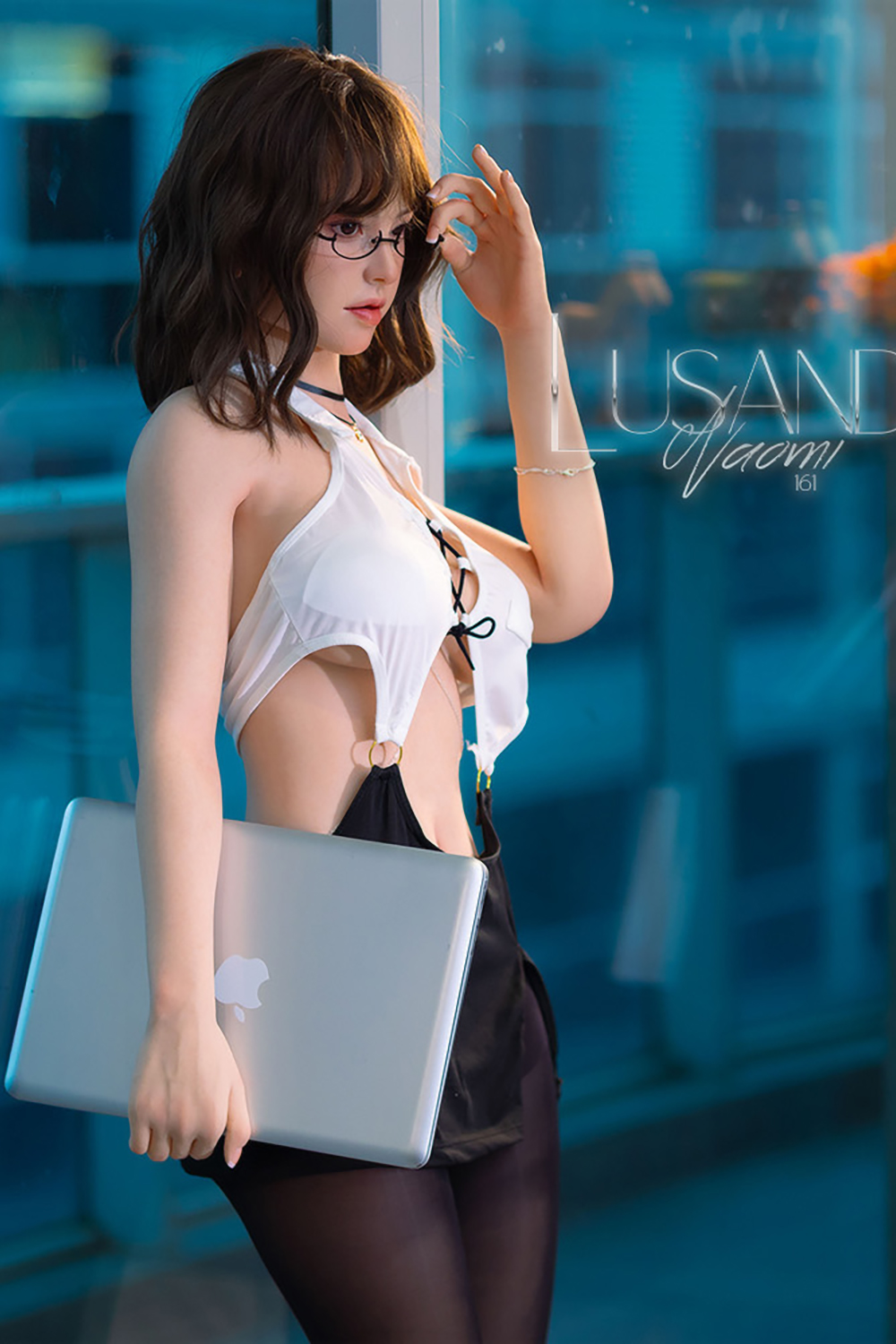 161cm D-Cup Silicone Sex Doll - Naomi | Realistic Office Lady Love Doll with Elegant Charm