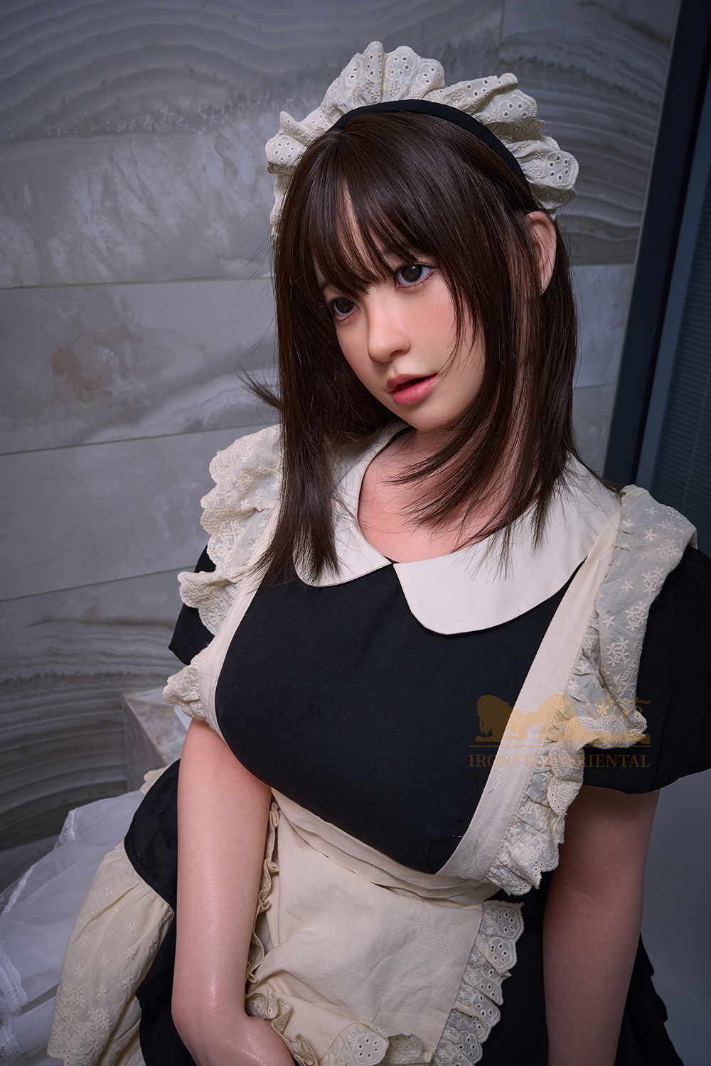 158cm F-Cup Silicone Sex Doll - Cecilia Titus | Maid Charm, Lifelike Silicone Presence