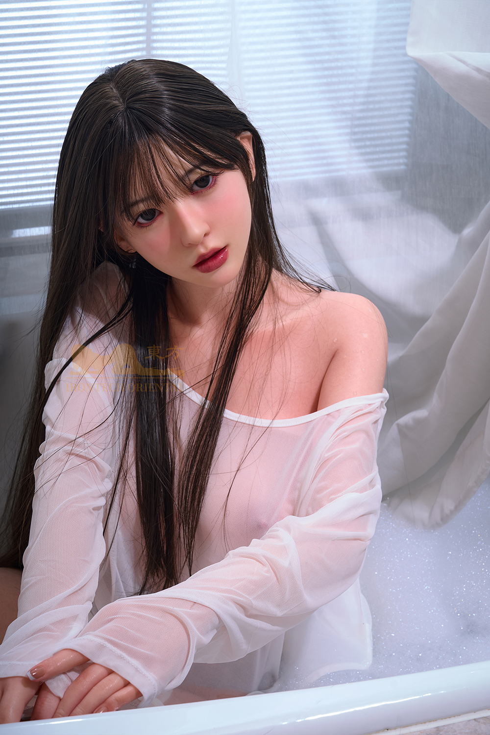 153cm E-Cup Silicone Sex Doll – Syrella Busty Asian Silicone Doll – Life-Size, Realistic Skin Tone