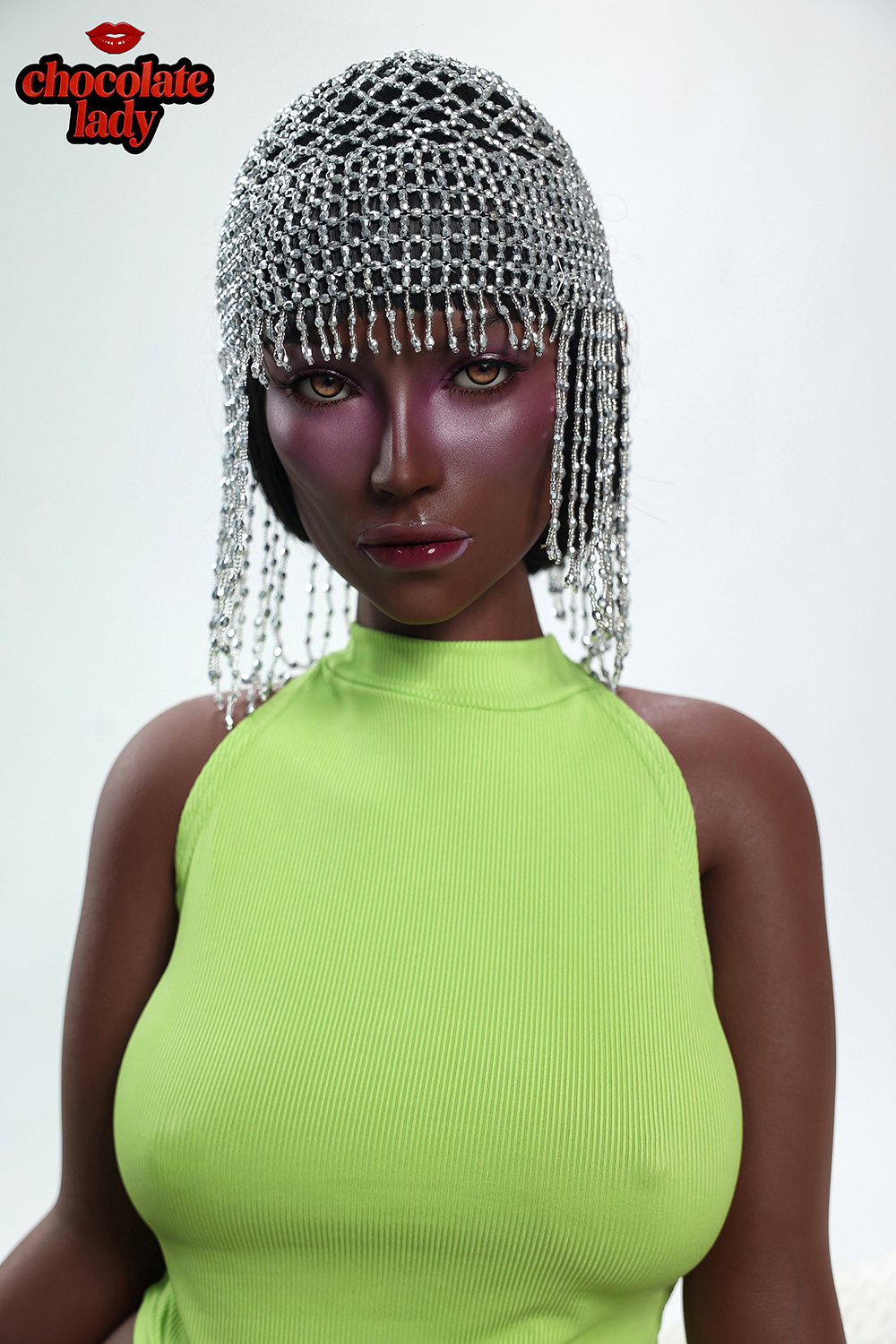 145cm Q-Cup Silicone Sex Doll - Kelryss Premium Life Size Silicone Doll – Mature Dark Skin Beauty with Busty Q-Cup Body