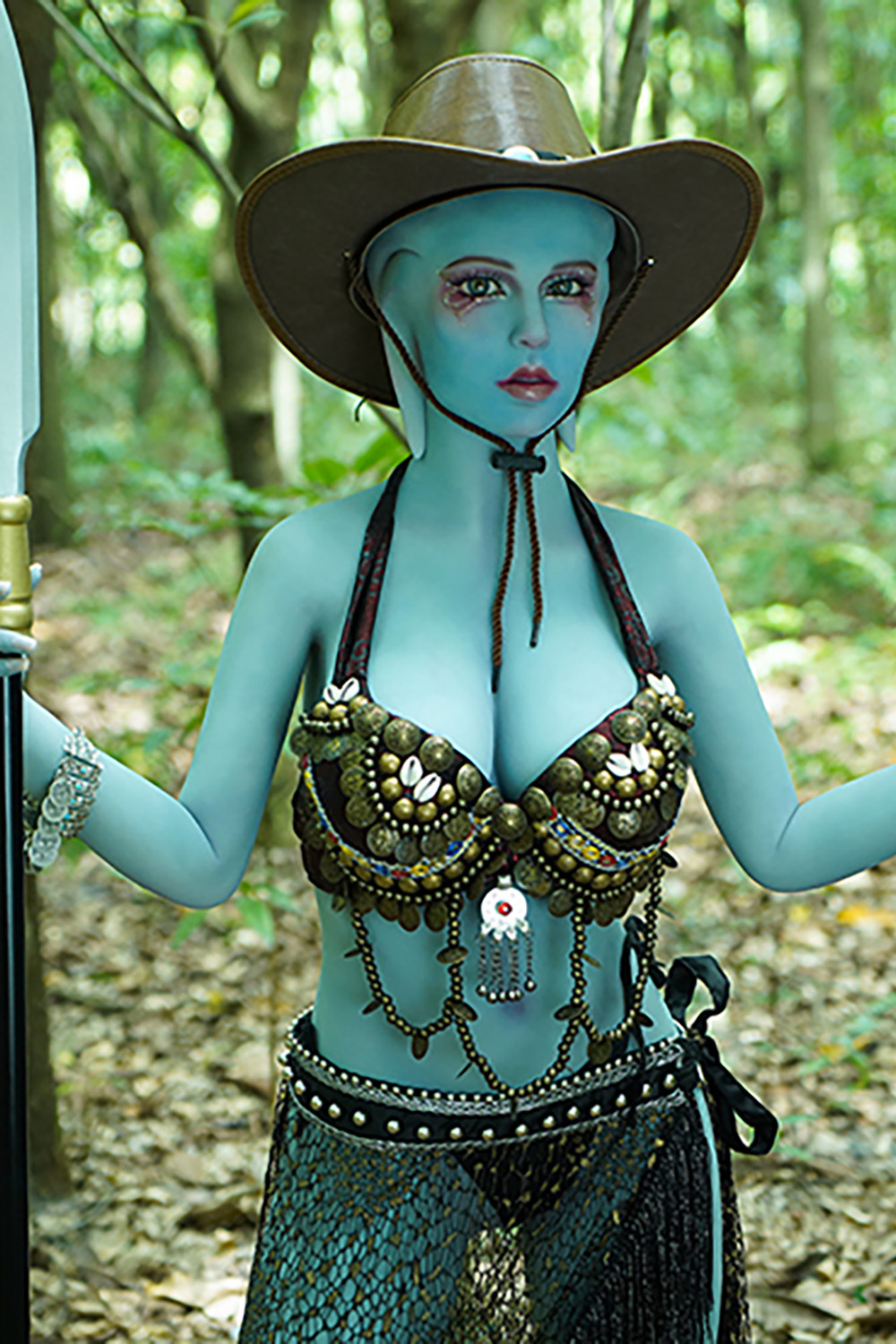 156cm E-Cup TPE Sex Doll - Xireth Life-Size Alien Fantasy Doll with Busty Curves, Soft TPE Material and Mature Elegant Female Design