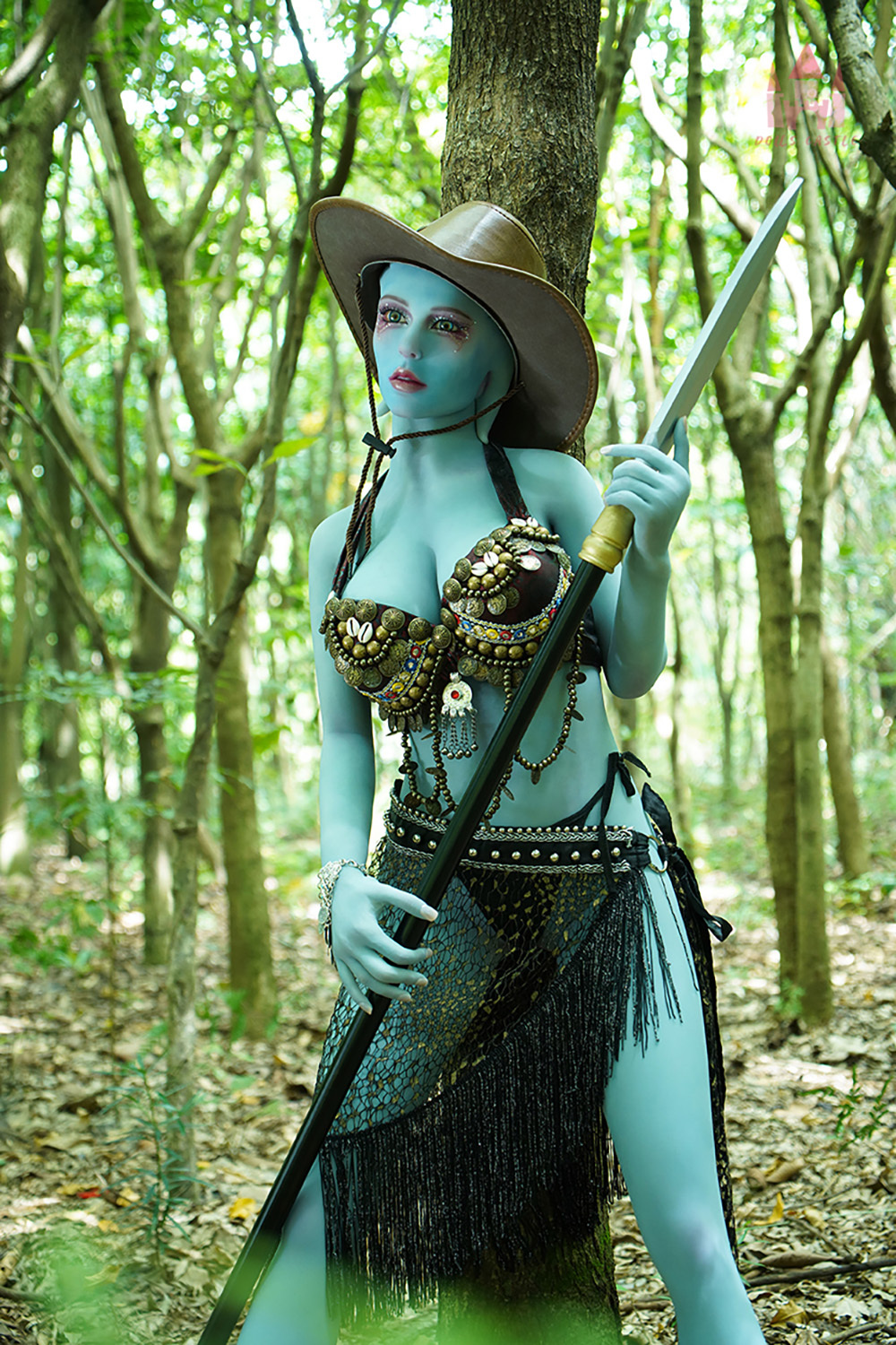 156cm E-Cup TPE Sex Doll - Xireth Life-Size Alien Fantasy Doll with Busty Curves, Soft TPE Material and Mature Elegant Female Design